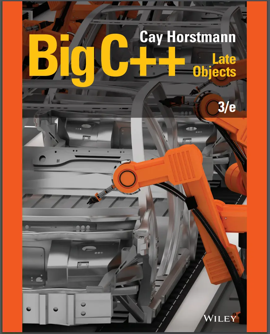 Big C++: Late Objects. 3rd Ed