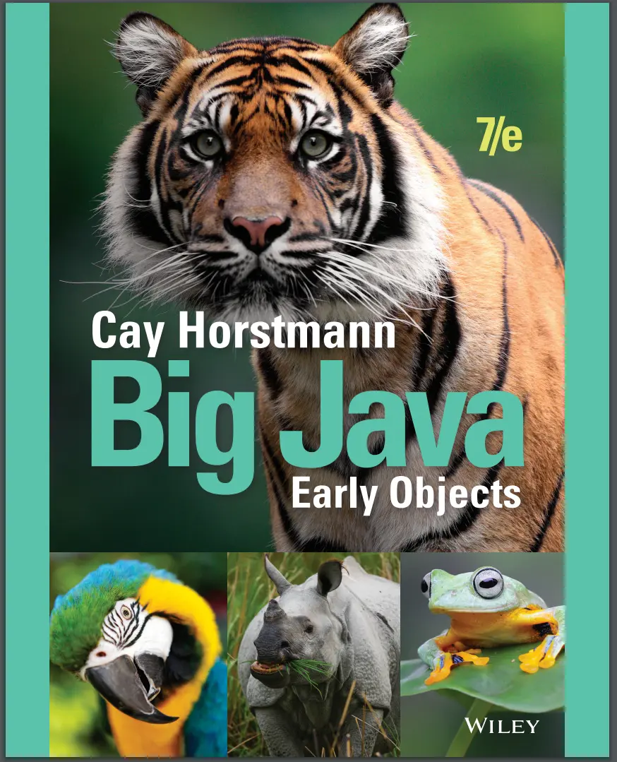 Big Java. Early Objects. 7th ed