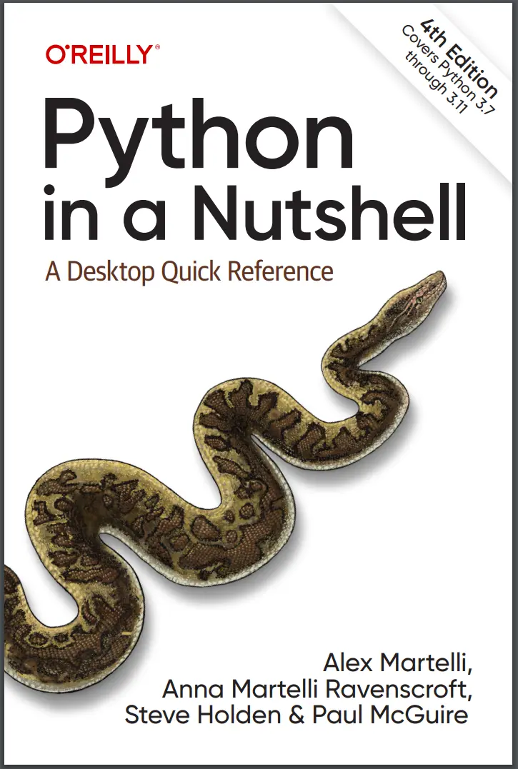 Python in a Nutshell. 4th Ed